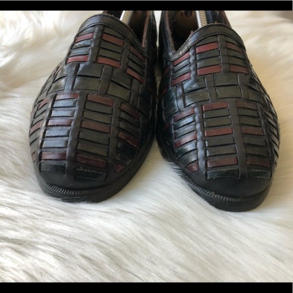 Vintage woven leather loafers unisex - Giorgio Brutini - Picture 5 of 10